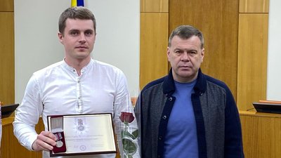 В Одеській області вперше нагородили відзнакою Президента "За оборону України"