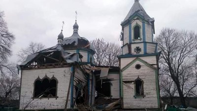 Житомир, церква, В'язівка, Народицька громада, обстріл