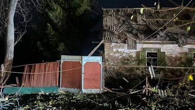 Наслідки удару КАБ по Лозовій
