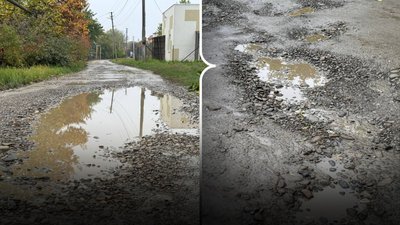 Стан дороги на вулиці Марморозькій у Чернівцях