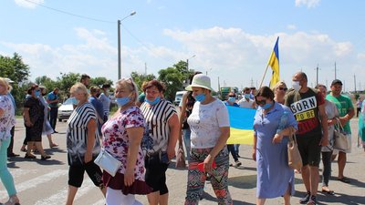Дорогу до Генічеська втретє перекривали жителі Херсонщини
