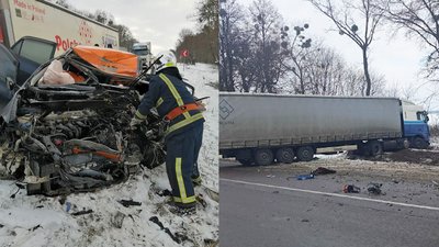 У зіткненні легковика та вантажівки на Рівненщині загинула водійка. Її син в лікарні