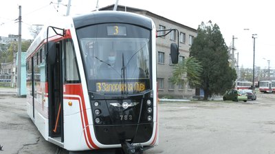 Новий трамвай вийде на колії Запоріжжя Новий трамвай вийде на колії Запоріжжя