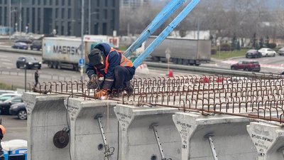 Ремонт шляхопроводу біля метро "Осокорки"