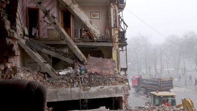 Жителі зруйнованого будинку в Одесі про атаку РФ 27 січня
