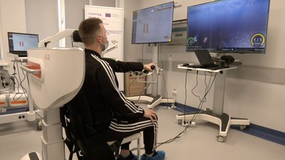 У лікарні на Волині реабілітують бійців за допомогою штучного інтелекту У лікарні на Волині реабілітують бійців за допомогою штучного інтелекту