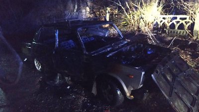 У Кам'янському вночі згорів автомобіль У Кам'янському вночі згорів автомобіль