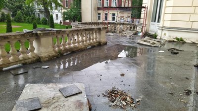 У Львові стартувала реставрація тераси палацу Потоцьких