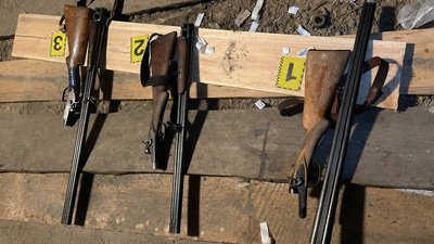 Зброя, вилучена в ході слідчих дій. Житомирщина