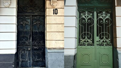 У Львові відновили автентичний колір брами на вулиці Вітовського
