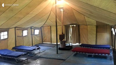 На Харківщині розгорнули намети для прийому хворих на COVID-19