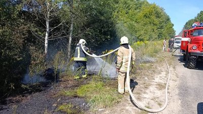 Пожежі, горить суха трава, Волинь, ДСНС, штраф на паління сухої трави