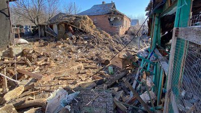 Одрадне Куп'янського району після обстрілу 10 лютого 2026 року
