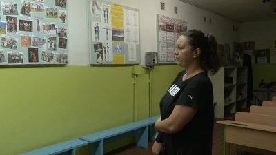 Укриття в Золотоніській школі, мама школяра Укриття в Золотоніській школі, мама школяра