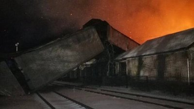 На Тернопільщині горіли складські приміщення
