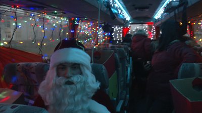 Між селами Луцької громади їздить автобус зі святим Миколаєм Між селами Луцької громади їздить автобус зі святим Миколаєм