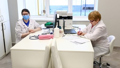 Медпрацівники амбулаторії у Вишгороді
