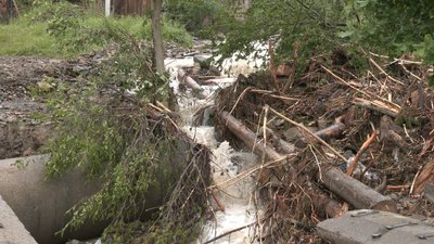 Село Розтоки - дорогу розмило, будинки підтопило. Негода на Прикарпатті Село Розтоки - дорогу розмило, будинки підтопило. Негода на Прикарпатті