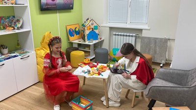 Діти граються в Центрі захисту прав дітей у Харкові
