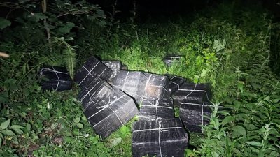 Понад сім тисяч пачок сигарет поблизу кордону з Румунією виявили прикордонники на Закарпатті Понад сім тисяч пачок сигарет поблизу кордону з Румунією виявили прикордонники на Закарпатті