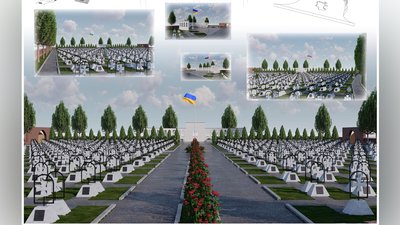 Сектор військових поховань на міському кладовищі Луцька: яким він буде Сектор військових поховань на міському кладовищі Луцька: яким він буде