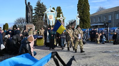 Похорон бійця з Тернопільщини Похорон бійця з Тернопільщини