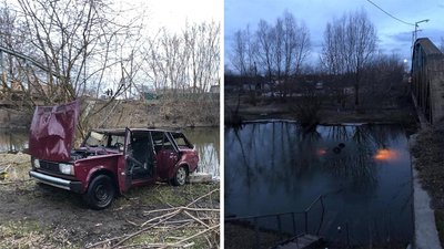 На Львівщині автомобіль злетів з моста у річку: водій загинув