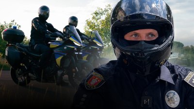 патрульні на мотоциклах у Луцьку та Ковелі, мотопатруль