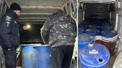У Конотопі на Сумщині затримали чоловіка, який перевозив майже 3 тис. літрів контрафактного спирту — поліція
