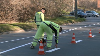 У Луцьку нанесли дорожню розмітку: де саме