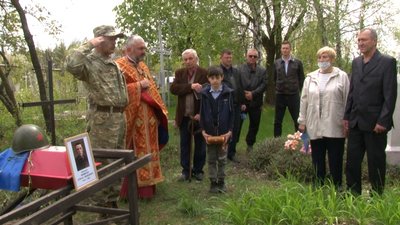 На Черкащині перепоховали останки учасника Другої світової війни