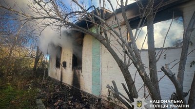 На Полтавщині під час пожежі в будинку загинула 64-річна жінка
