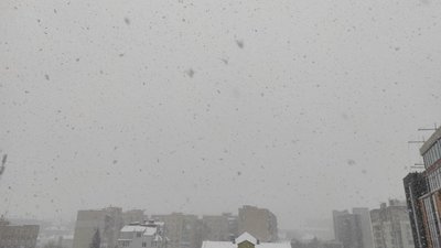сніг, будинки