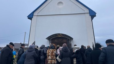 Освячення відновленого костелу. Листопад 2023. Тернопільщина Освячення відновленого костелу. Листопад 2023. Тернопільщина
