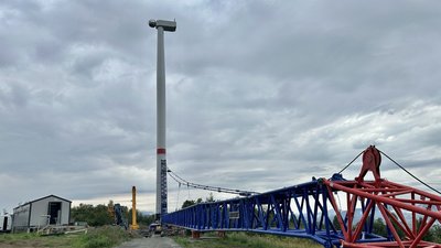 Перший на Закарпатті вітряк незабаром запрацює на повну потужність Перший на Закарпатті вітряк незабаром запрацює на повну потужність