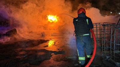 Атака РФ на Одещину 17 квітня 2026 року, ДСНС, пожежа, Ізмаїльський район