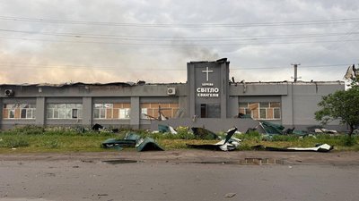 Пошкоджений ударом храм у Балаклії, Харківська область, 23 травня 2026 року
