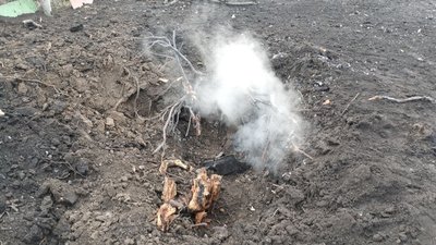 Вирва від падіння уламків Вирва від падіння уламків