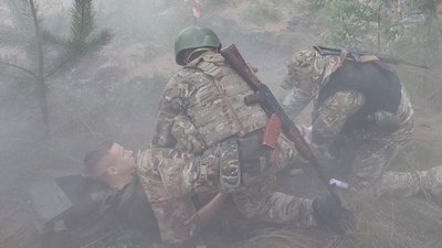 Прикордонники на Волині вчилися за стандартами НАТО надавати допомогу пораненим Прикордонники на Волині вчилися за стандартами НАТО надавати допомогу пораненим