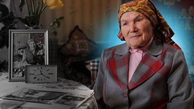 100-річна жителька Диканьки Олена Мурашко 