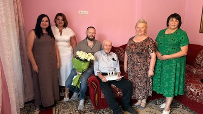 Житель Тернопільщини, відзначив сторіччя, 100 років, ювілей, село Шманьківці, 31 серпня