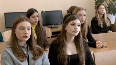 Волонтерка Юлія Вотчер провела "Урок мужності" для вінницьких школярів