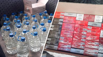 На Черкащині чоловік незаконно перевозив 150 літрів алкоголю та дві коробки цигарок без акцизу