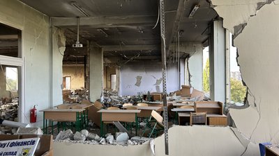 «Будівля сильно пошкоджена»: БпЛА зруйнував частину корпусу університету в Кременчуці