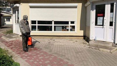 Рятувальники Херсонщини за добу продезінфікували 78 об'єктів інфраструктури