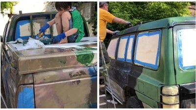 Пригнали й пофарбували. Представники азербайджанської діаспори в Одесі передадуть ЗСУ джип та пікап Пригнали й пофарбували. Представники азербайджанської діаспори в Одесі передадуть ЗСУ джип та пікап