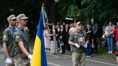 Прощання із захисником Юрієм Семиряжком