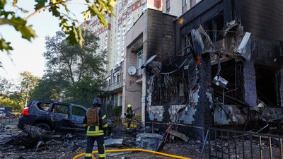 Наслідки обстрілу Києва 28 вересня