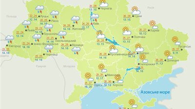 Погода 24 серпня