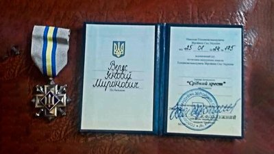 Військовий з Львівщини отримав "Срібний хрест" від Головнокомандувача ЗСУ